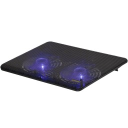 2E ნოუთბუქის სადგამი GAMING Laptop stand CPG-001, up to 14, 1xUSB-A, Blue LED, black-JUSTSHOP.GE-ზე