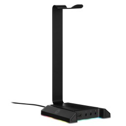 2E ყურსასმენის სადგამი GAMING GST320 Headset Stand 3in1 RGB 7.1 USB Black