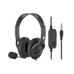 2E ყურსასმენი PC headset stereo Over-ear CH13 mini-jack, omni-mic, 1.2m, black-JUSTSHOP.GE-ზე
