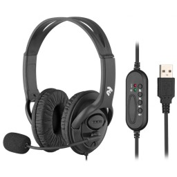 2E ყურსასმენი PC headset stereo Over-ear CH13 USB, omni-mic, 2m, black
