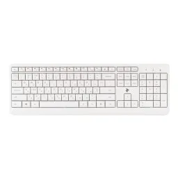 2E კლავიატურა KS220 უსადენო თეთრი-JUSTSHOP.GE-ზე
