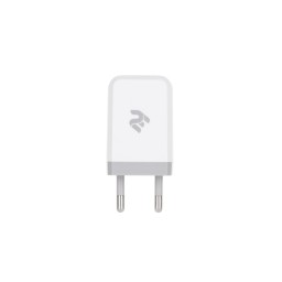2E მობილური დამტენი Wall Charge USB Charger USB:DC5V/2.1A, white-JUSTSHOP.GE-ზე