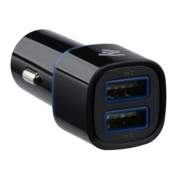 2E მანქანის დამტენი Car Charger Dual USB 2.4A&2.4A, black-JUSTSHOP.GE-ზე