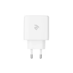 2E მობილურის დამტენი Wall Charger 3xUSB GaN 65W, white-JUSTSHOP.GE-ზე