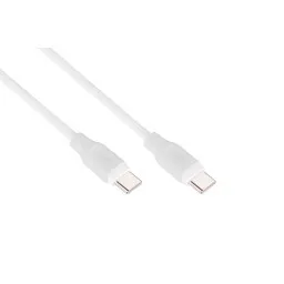 2E კაბელი Сable USB-C > charge/data, 1m, 60W Type-C, Glow, white-JUSTSHOP.GE-ზე