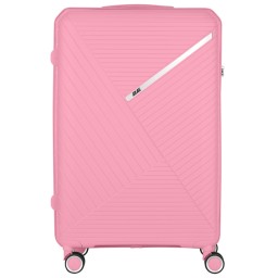 2E სამოგზაურო ჩანთა TROLLEY LUGGAGE LARGE, PINK 49 x 76 x 31CM, 98LITER-JUSTSHOP.GE-ზე