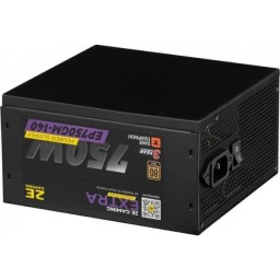2E კვების ბლოკი EP750GM-140, 750W, 80 Plus, Power Supply, Black