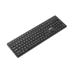 2E კლავიატურა Keyboard membrane KS260 106key, უსადენო WL, EN/UK, black