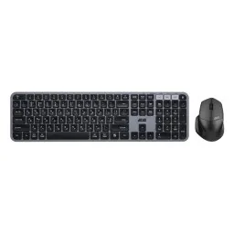 2E კლავიატურა და მაუსი Combo MK440 WL/BT, EN/UK/RU, grey-black-JUSTSHOP.GE-ზე