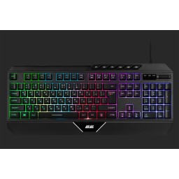 2E კლავიატურა GAMING Membrane keyboard KG315 110key, USB-A, EN/UA, RGB, black