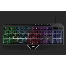 2E კლავიატურა GAMING Membrane keyboard KG315 110key, USB-A, EN/UA, RGB, black