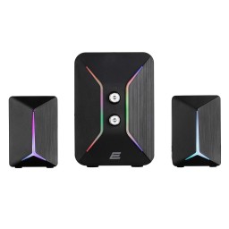 2E დინამიკი Multimedia speaker PCS301 RGB, 2.1, USB, Black