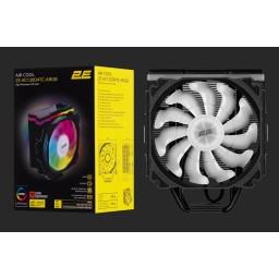 2E GAMING CPU cooler Air Cool AC120D4TC-ARGB, LGA1700, 1366, 1200, 115x, AM5, AM4, AM3, AM3+, AM2, AM2+, FM2, FM1, 4pin PWM, 3pin +5VARGB, TDP 180W