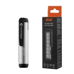 2E ხელის ფანარი Hand flashlight rechargeable PYB145BI, USB-C, 500mAh, 300lm, 3W, 4 lighting functions
