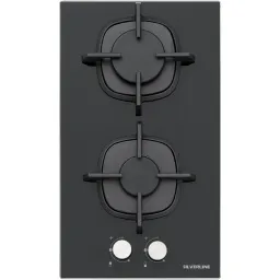 Silverline ჩასაშენებელი გაზქურის ზედაპირი CS5410B01 (04415)/52*30/მინა/შავი