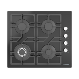 SELVERLINE ჩასაშენებელი გაზქურის ზედაპირი as5470b01,შავი ემალი