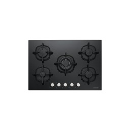 Silverline ჩასაშენებელი გაზქურის ზედაპირი CS5426B01 (04326)/75*52/მინა შავი/გაზკონტროლი