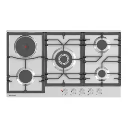 Silverline ჩასაშენებელი გაზქურის ზედაპირი AS5473X01 უჟანგავი მეტალი/90*51/ვერცხლისფერი 