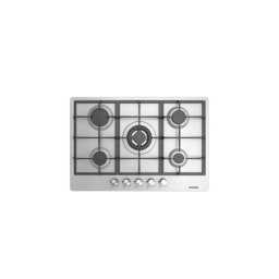 SILVERLINE ჩასაშენებელი გაზქურის ზედაპირი AS5455X01 /უჟანგავი მეტალი/გაზკონტროლი/თუჯის დასადგმელი/ვერცხლისფერი/ 