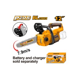 Ingco ჯაჭვური ხერხი Li-Ion 12 20V (CGSLI20128) -JUSTSHOP.GE-ზე