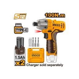 Ingco ელ. იმპულსური ხრახნდამჭერი Li-Ion 12V (CIRLI12015) 