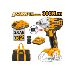 Ingco ელ.ქანჩის მოსახსნელი Lithium-Ion 20V (CIWLI2001) -JUSTSHOP.GE-ზე