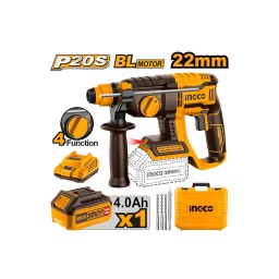 Ingco ელ. პნევმატური დრელი (პერფორატორი) Li-Ion Proline 20V-2J (CRHLI202081)-JUSTSHOP.GE-ზე