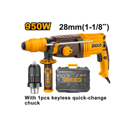 Ingco ელ. პნევმატური დრელი (პერფორატორი) 950W (RGH9528-2)-JUSTSHOP.GE-ზე