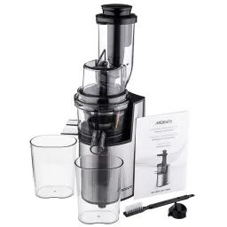 Ardesto წვენსაწური auger juicer, 200W, bowl-0.6L, cake-0.6L, plastic/iron, silver-black-JUSTSHOP.GE-ზე