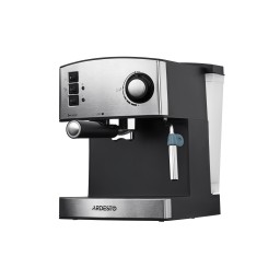Ardesto ყავის აპარატი coffee maker carob Steel Collection 1.6l, ground, hand capuchino maker, silver-black