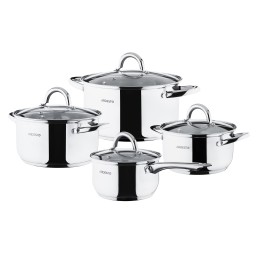 Ardesto ქვაბების კომპლექტი Set Gemini Gourmet, 8 pcs, stainless steel
