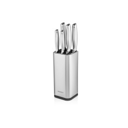 Ardesto დანების ნაკრები Knife set Gemini 6 pcs, s/s, block: s/s, plastic-JUSTSHOP.GE-ზე