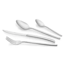 Ardesto დანა ჩანგლის ნაკრები Cutlery set Black Mars Monza 24pcs., stainless steel