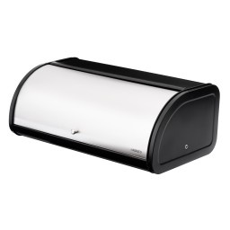 Ardesto პურის შესანახი Bread bin Gemini, 44.5х26.5х17.5cm, metal, stainless steel, black-JUSTSHOP.GE-ზე