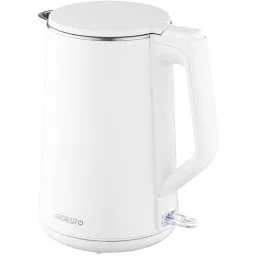 Ardesto ელექტრო ჩაიდანი Electric kettle EKL-X50, 1,7L, double-walled, gloss, STRIX, white-JUSTSHOP.GE-ზე