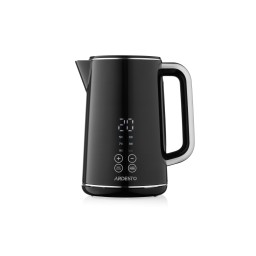 Ardesto ელექტრო ჩაიდანი Electric kettle EKL-X53E, 1,7L, LED display, double-walled, gloss, OTTER, black-JUSTSHOP.GE-ზე
