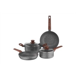 Ardesto ტაფებისა და ქვაბების ნაკრები 12 pcs set Midori, stainless steel