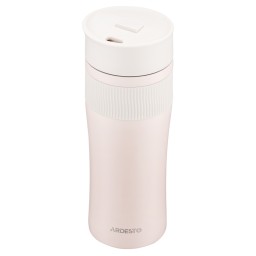 Ardesto თერმოსი Travel mug CaldoCup, 450ml, stainless steel, pink-JUSTSHOP.GE-ზე