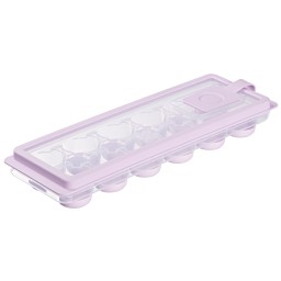 Ardesto ყინულის ფორმა Ice tray with lid Fresh Cylinder, 27х9.5х3.8cm, silicone, plastic, lilac-JUSTSHOP.GE-ზე