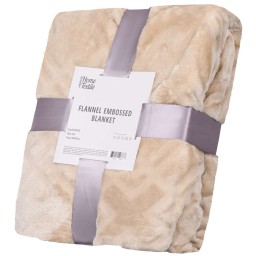 Ardesto პლედი Embossed blanket, 160x200cm, 100% polyester, taupe-JUSTSHOP.GE-ზე