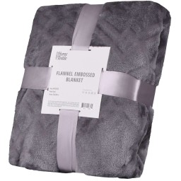 Ardesto პლედი Embossed blanket, 160x200cm, 100% polyester, gray-JUSTSHOP.GE-ზე