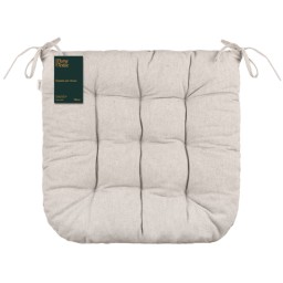 Ardesto სკამის ბალიში Sitpad Oliver, 40x40cm, 100% cotton, filling: 50% holofiber, 50% pp, beige-JUSTSHOP.GE-ზე