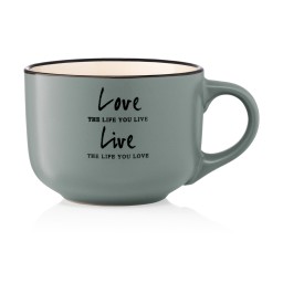 Ardesto ჭიქა Mug Way of life, 550ml, ceramics, blue