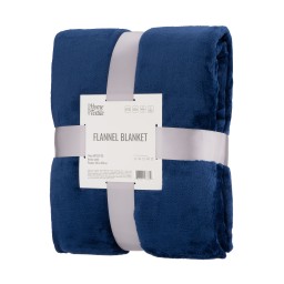 Ardesto პლედი Flannel blanket, 160x200cm, 100% polyester, dark blue-JUSTSHOP.GE-ზე