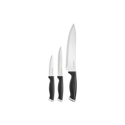 Ardesto დანების ნაკრები Knives Set Gemini Gourmet, 3pcs, stainless steel, plastic, black