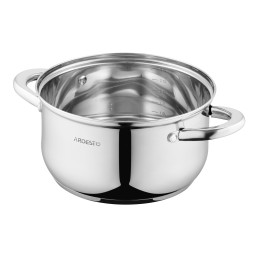 Ardesto ქვაბი Casserole with glass lid Gemini Gourmet Spoleto,, 3.2l, stainless steel