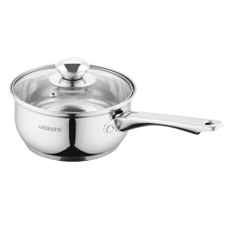 Ardesto ქვაბი Saucepan with glass lid Gemini Gourmet Spoleto, 1.4l, stainless steel