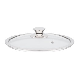 Ardesto თავსახური Lid Gemini, 24cm, heat-resistant glass, stainless steel-JUSTSHOP.GE-ზე