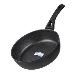 Ardesto ტაფა Deep Fry pan with lid Gemini Livorno, 26cm, aluminium, black