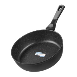 Ardesto ტაფა Deep Fry pan with removable handle Gemini Bari, 26cm, aluminium, black